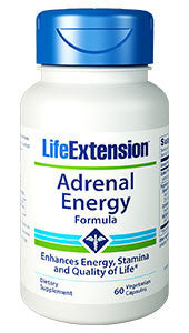 ADRENAL ENERGY FORMULA 60 VEGETARIAN CAPSULES Life Extension